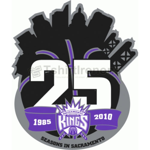 Sacramento Kings T-shirts Iron On Transfers N1185 - Click Image to Close